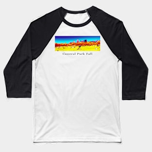 Central Park Fall (light) Baseball T-Shirt